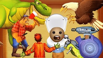 Dinosaurs T-rex, Mad Jack, Zombie vs The Buddy Born 🎯 Kick The Buddy NEW 2023🎯