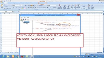 How To create Excel Ribbon from Macro with Custom UI Editor- Boost Excel