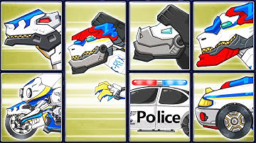 Dino Robot Corps #25: Velociraptor Cops & Dinosaur Cops | Eftsei Gaming