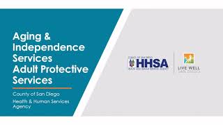 Mandated Reporting of Elder and Dependent Adult Abuse