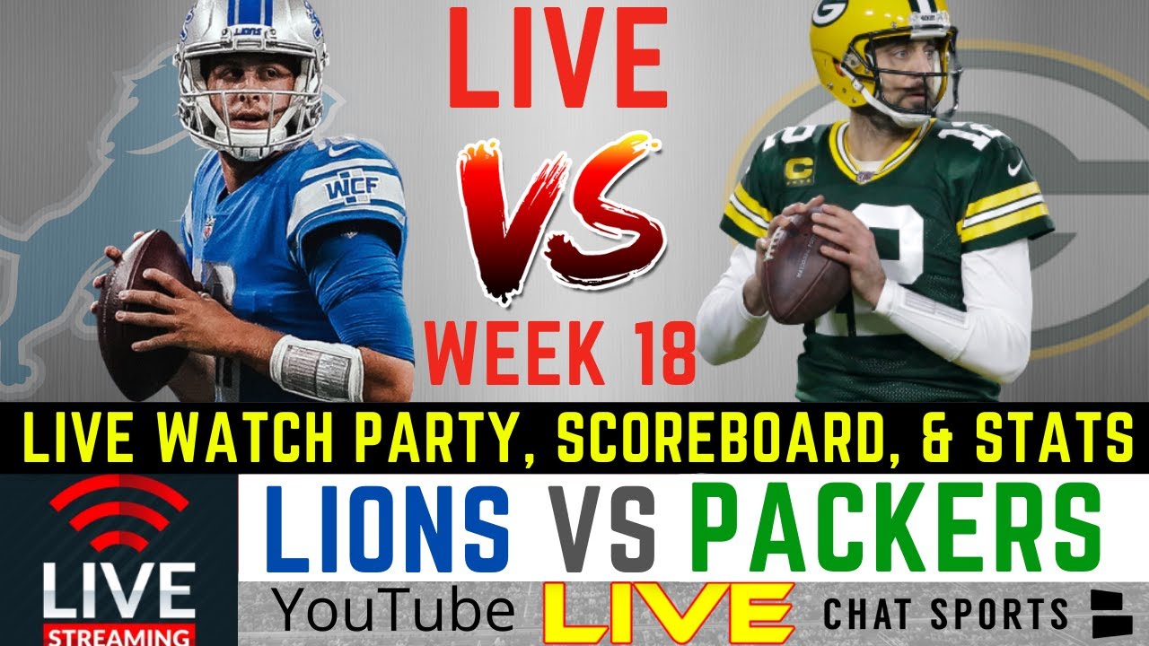 lions packers live stream