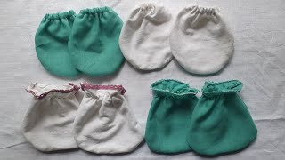 Easy way to make baby mittens and socks| Tutorial