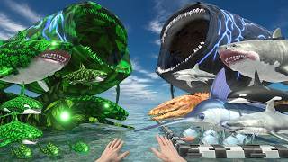 FPS Avatar Rescues Sea Monsters vs Plants Itself | Plants Bloop | Animal Revolt Battle Simulator screenshot 1