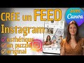 Feed instagram tuto canva  cre un feed grille instagram esthtique original en puzzle