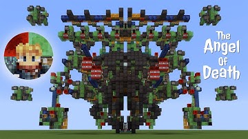 Minecraft: Angel Of Death | Massive, Overly Weaponized Slime Block Super Weapon (Java Edition 1.16)