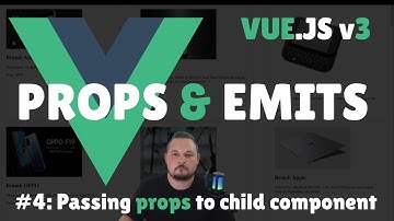 Props and Emit Events in Vue.js version 3 composition API.
