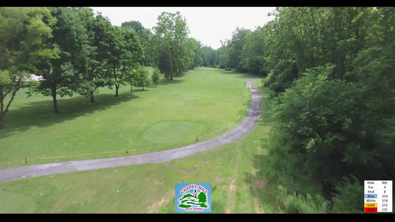 Chapel Hill Golf Course Flyover 8th hole YouTube