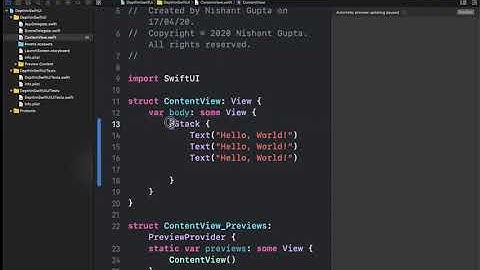 Hindi SwiftUI Containers HStack, VStack & ZStack   Depth In SwiftUI Tutorial HD