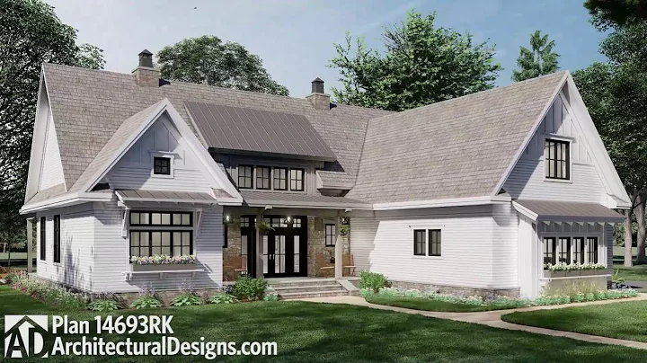 Modern Farmhouse Plan 14693RK | 2100 Sq Ft with 3 Bedrooms - 2.5 Baths | Architectural Designs