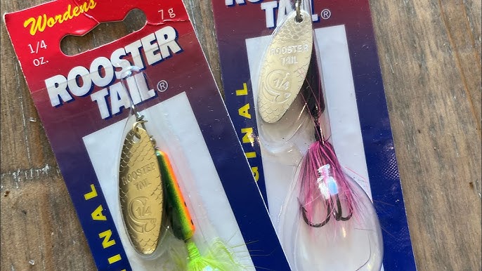 Using my New Rooster Tail Spinners for Bass and Crappie 