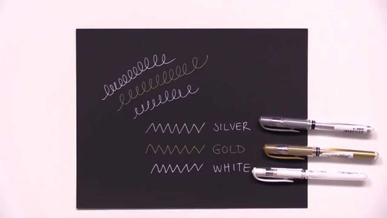 Signo Gel Pens by Uniball paper mache