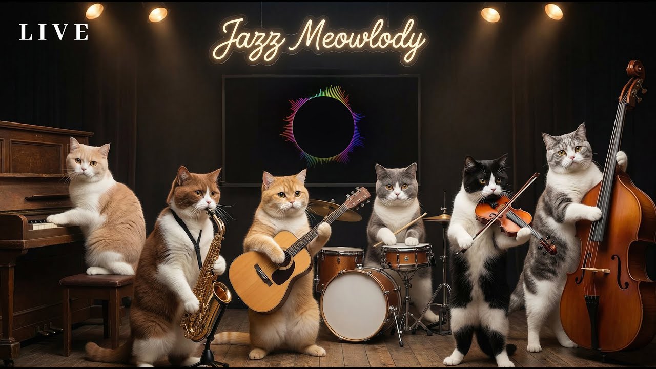 Clean Jazz & Soulful RnB Instruments | Relaxing Music for Focus & Night Listening - Jazz Meowlody