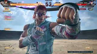 Reina player Rage quits from hwoarang parry......