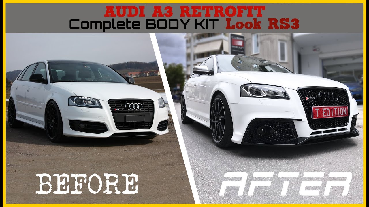 RS3 Look Front bumper for Audi A3 8P 