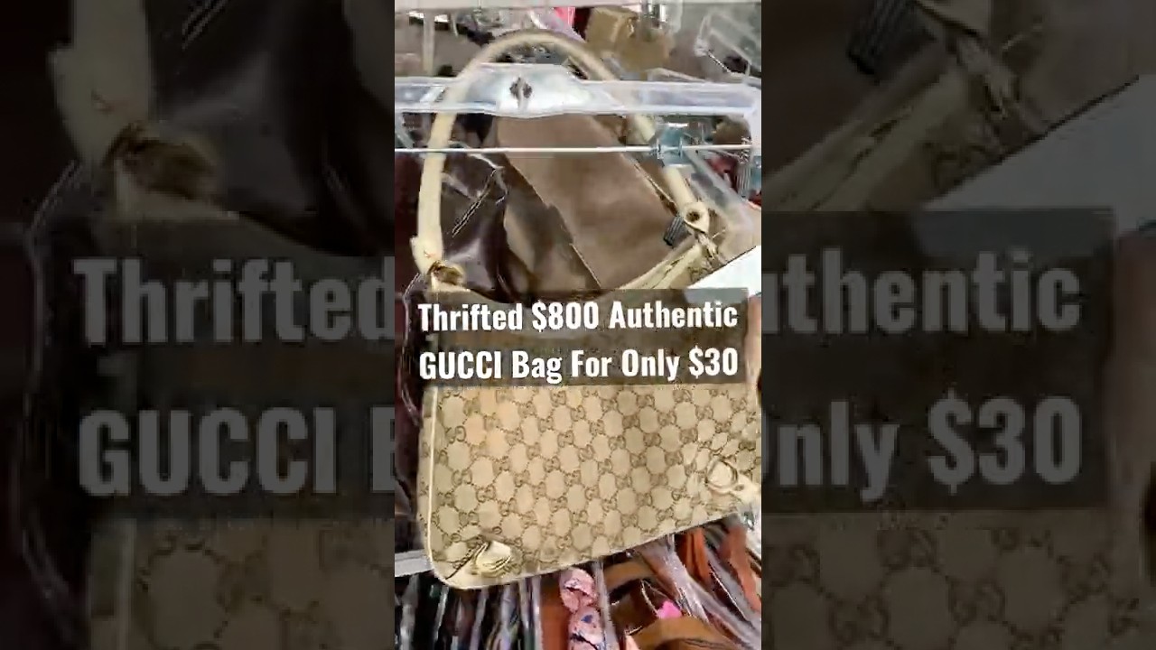 Love a Good Designer Thrift Find like this Authentic GUCCI Abbey Hobo reselling for over $800