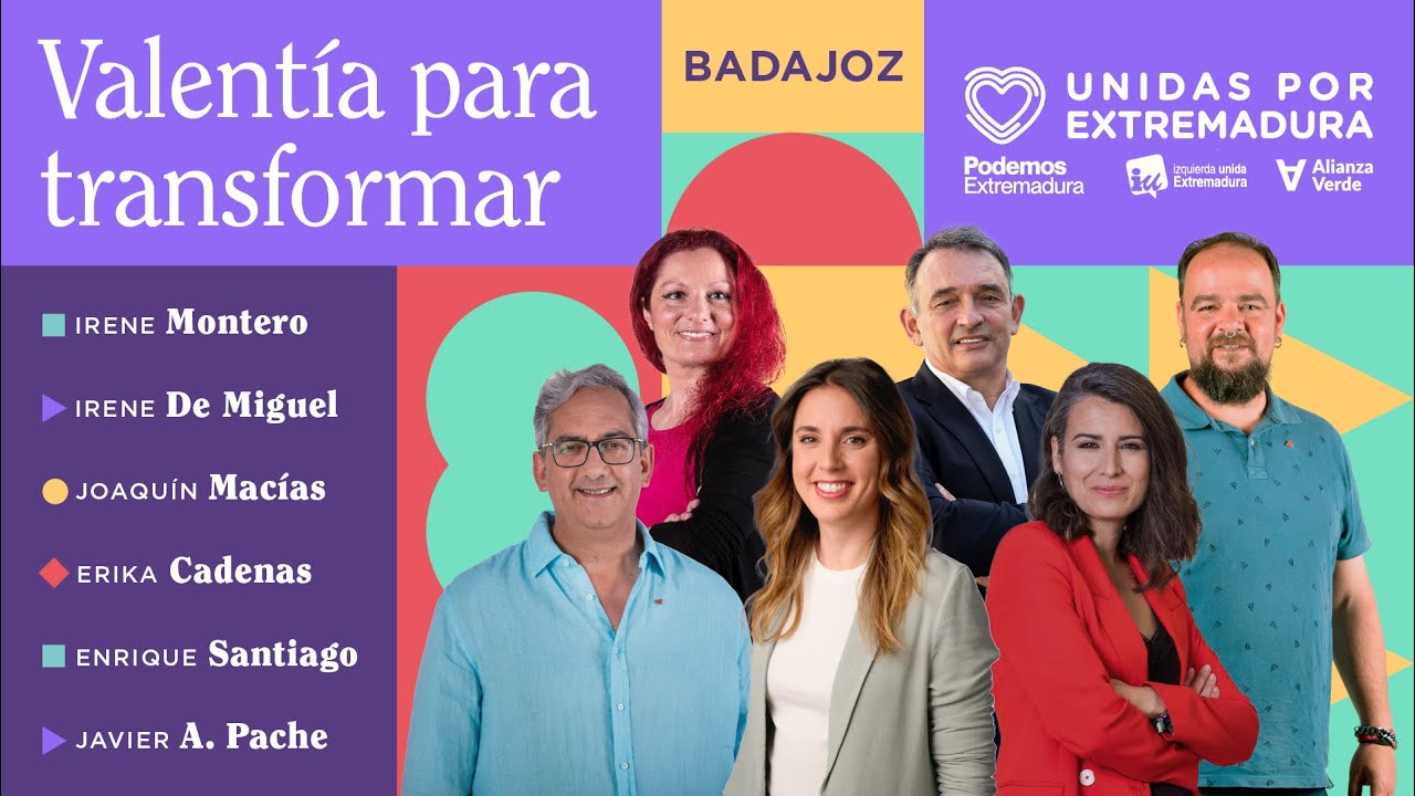 Valentía para transformar | Unidas por Extremadura | Acto en Badajoz