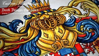 Coat of Arms of Armorial Bearings - Speed Painting