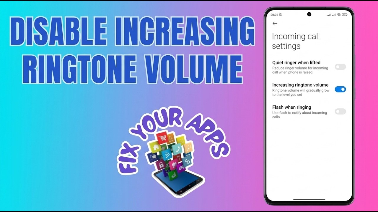 How to Disable the Increasing Ringtone Volume on Android - YouTube