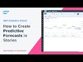 How to Create Predictive Forecasts in Stories: SAP Analytics Cloud