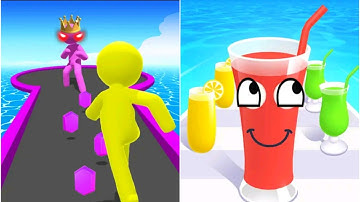 Giant Rush vs Juice Run GAME on Android ios