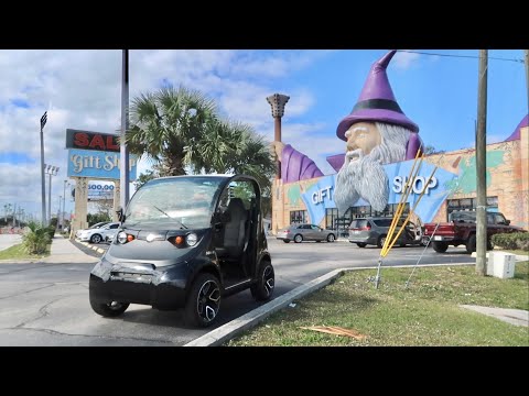 Exploring Hwy 192 In Kissimmee On My New Golf Cart - Weird Places / Sewage Leaks & Empty Buildings