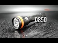 Introducing orcatorch d850 dive light max 2500 lumens