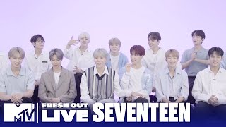 SEVENTEEN Answer Fan Questions | #MTVFreshOut