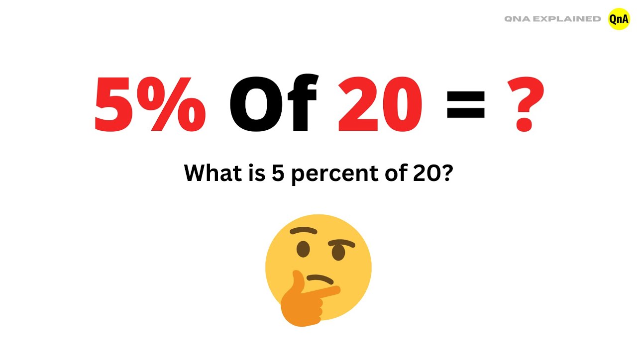 What is 5 percent of 20 ? - QnA Explained