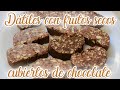 DÁTILES Y FRUTOS SECOS CUBIERTOS CON CHOCOLATE