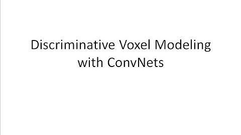 Discriminative Voxel Modeling With Convolutional Neural Networks