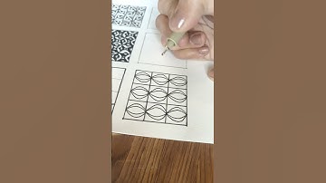 Day - 8 Draw with me Zentangle pattern #zentangledesigns #zentangleart #viral #ytshorts #artreloaded
