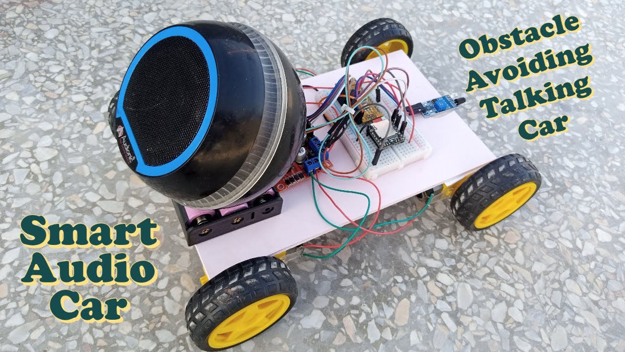 How To Make Obstacle Avoiding Car | DF Player Robot - YouTube