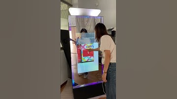 Big mirror photo booth,mirror tower photo booth cool