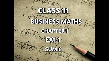 TN || 11th STD BUSINESS MATHS || CHAPTER 1 || MATRICES & DETERMINANTS || EX 1.1 || SUM 6 ||