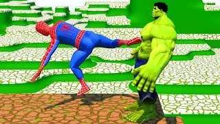 Spiderman vs Hulk Softbody Simulation screenshot 2