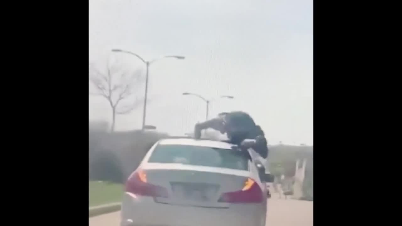 Milwaukee police search for man who did push-ups on moving vehicle ...
