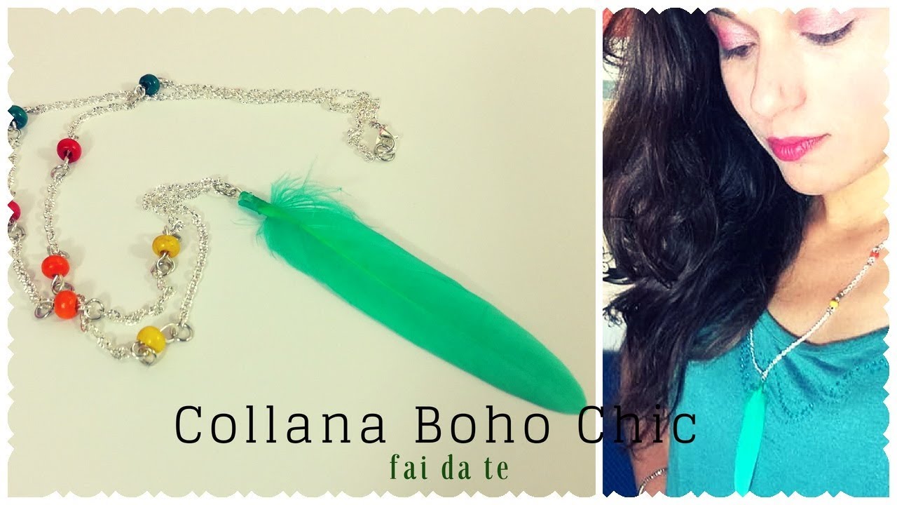 4 pezzi collana con ciondolo in stile boho, bigiotteria con travi dorate a forma di piuma, 10 cm, Metallo, Non pietra preziosa