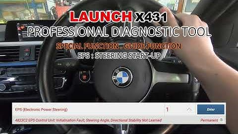 BMW 320i (2015) F30 - (Steering Angle Sensor Reset) EPS : Steering Start-up