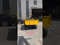 Riding donkey backwards crawler transport truck U-shaped cargo box clean unloading concrete Douy