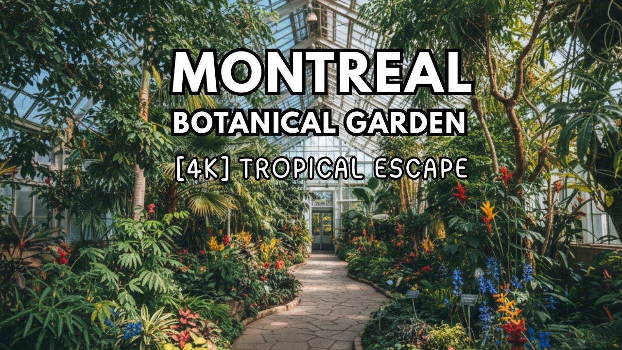 [4K][CC] Montreal Botanical Garden Walking Tour | Peaceful Nature Escape in the City 🌸