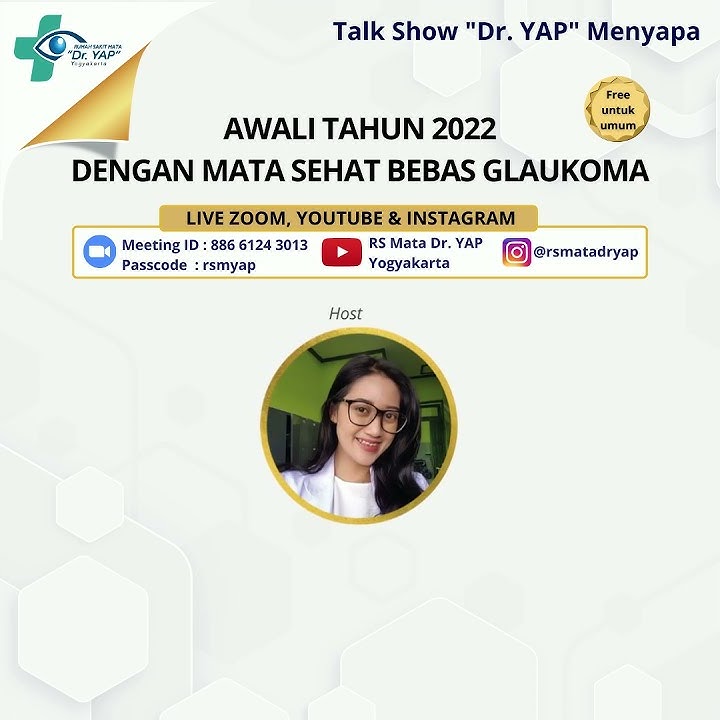 Talkshow Kesehatan Mata tentang Glaukoma Gratis - RS Mata Dr. YAP Yogyakarta