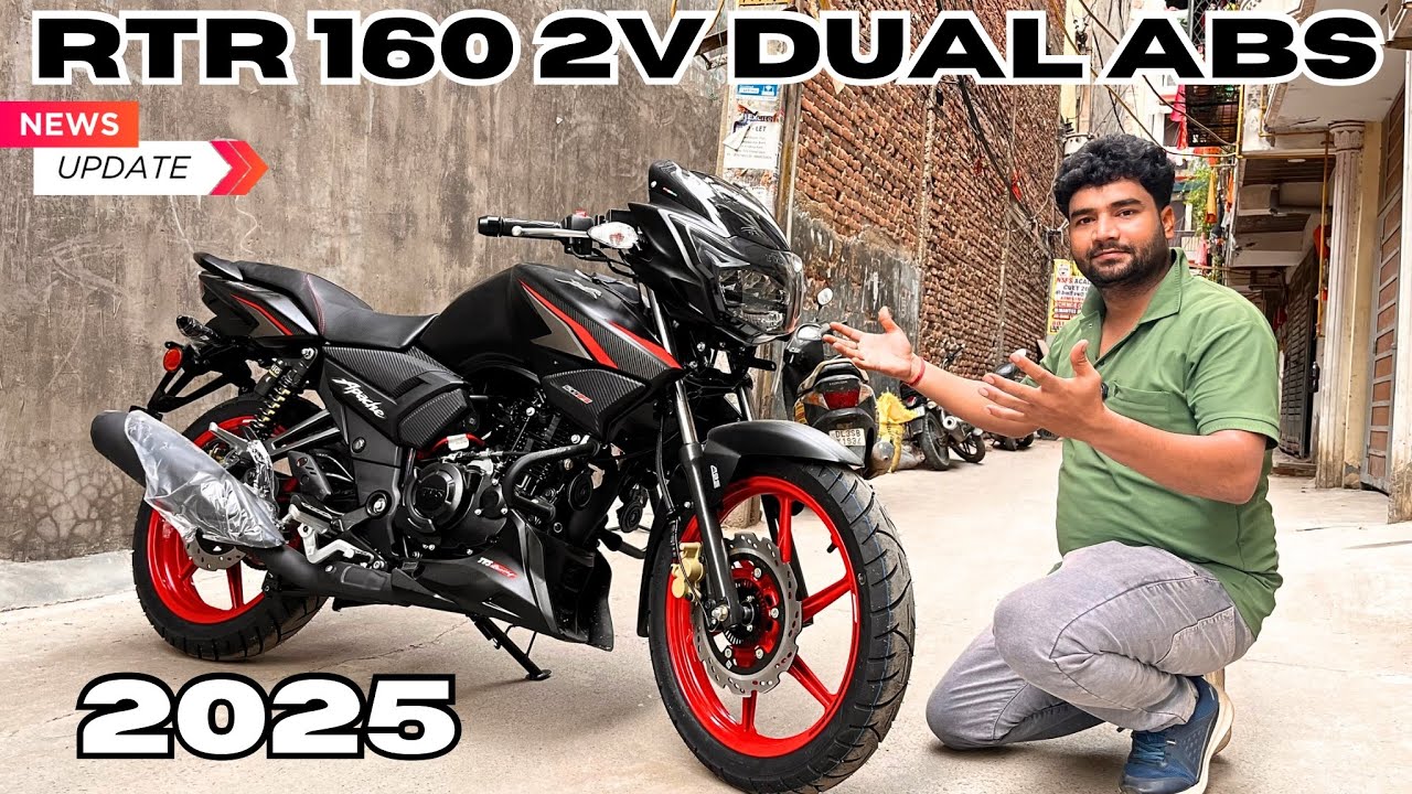 2025 Dual Abs Tvs Apache RTR 160 2V Launch On Road Price All New Update & Features Detailed Review !