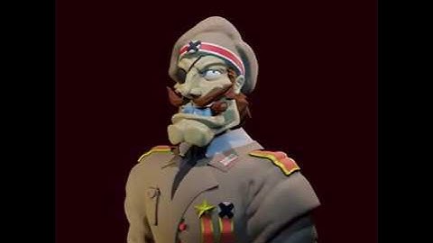 MetalSlug General Mordem Blender Sculture