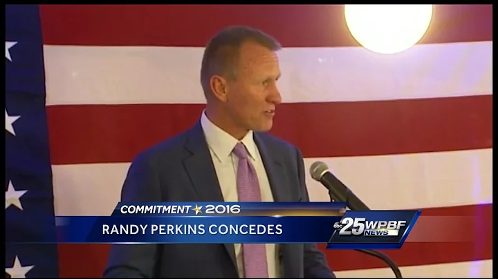 Randy Perkins reacts to loss