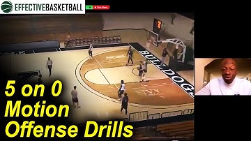 5 On 0 Motion Offense Practice Drills by James Jones