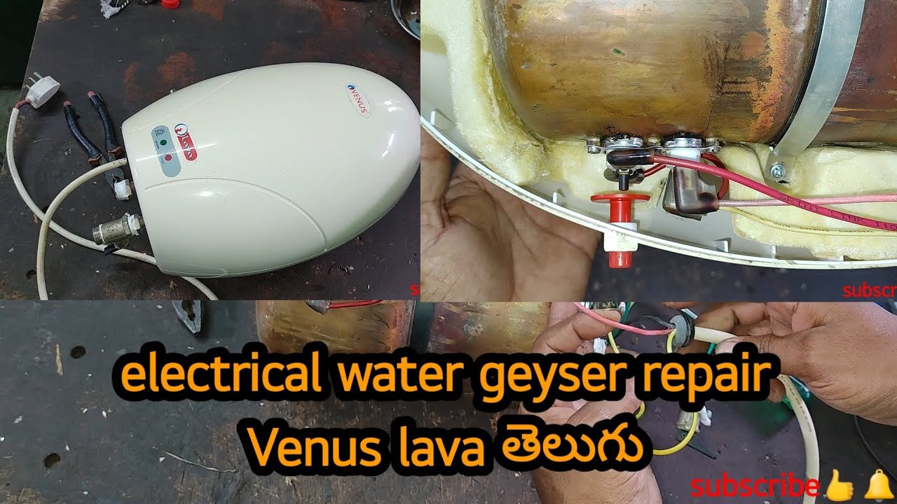 electrical water geyser repair venus lava videos Telugu electrical