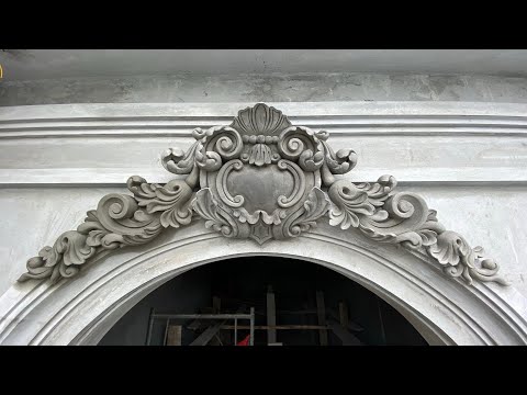 Video Xem cách đắp Hoa Văn xi măng vòm tròn nhà mái thái mới... - youtube