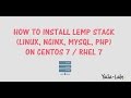 How To Install Linux, Nginx, MySQL, PHP (LEMP) Stack On CentOS 7/RHEL 7