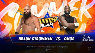 @ProGamingADDA111 BRAUN STROWMAN vs OMOS at SUMMER SLAM 😲💯🔥🔥🔥