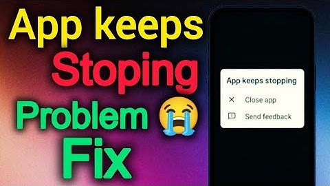 App keeps stopping || app ka automatic band ho jana #app #automatic #crash #problem #fix #tutorial 